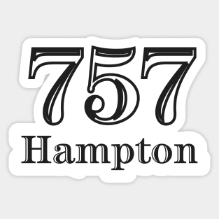 Hampton 757 Virginia USA Sticker